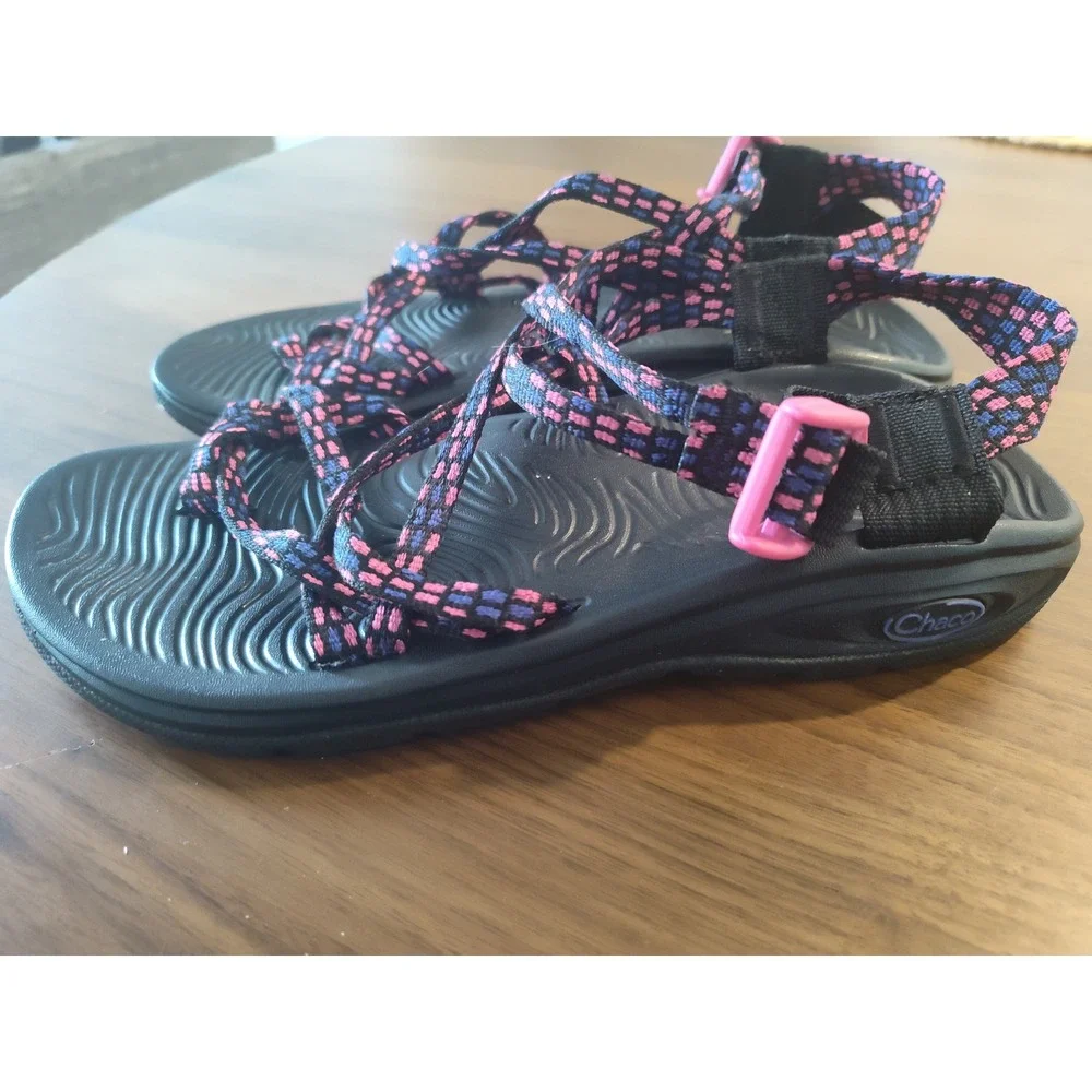 Chaco Womens Z Cloud 2 Sandals Pink Blue Black Strappy Athletic Hiking Size 7